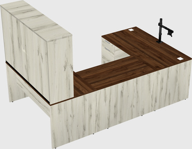 U-shaped desk