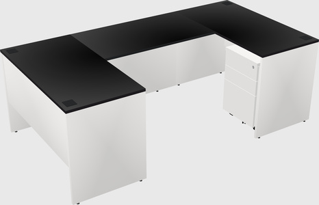 U-shaped desk