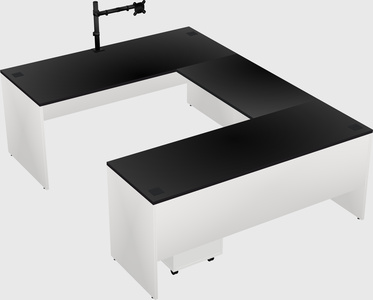 U-shaped desk