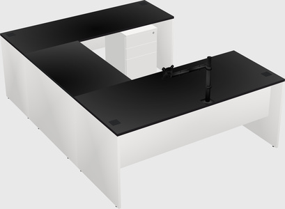 U-shaped desk