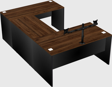U-shaped desk