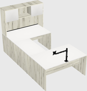 U-shaped desk