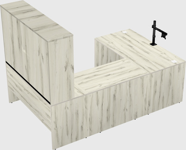 U-shaped desk