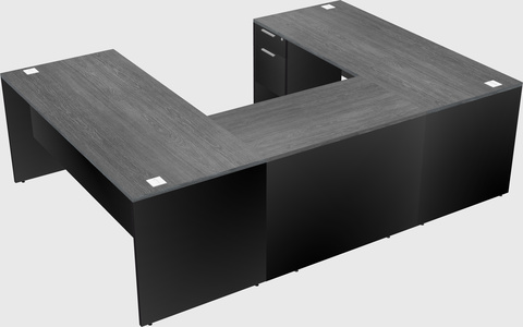 U-shaped desk