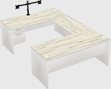 U-shaped desk