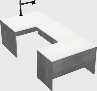 U-shaped desk