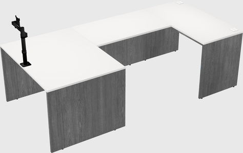 U-shaped desk