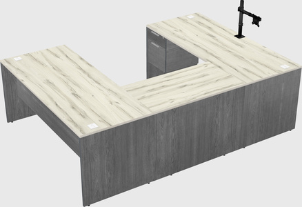 U-shaped desk