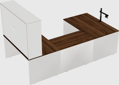 U-shaped desk