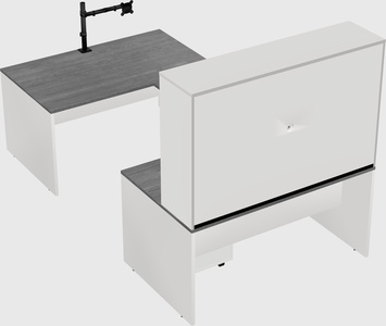 U-shaped desk