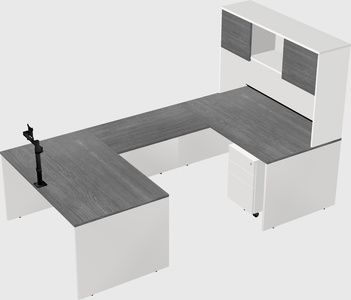 U-shaped desk