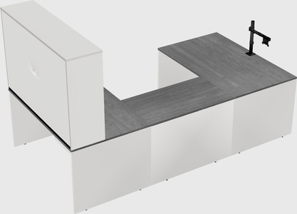 U-shaped desk