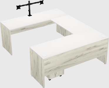 U-shaped desk