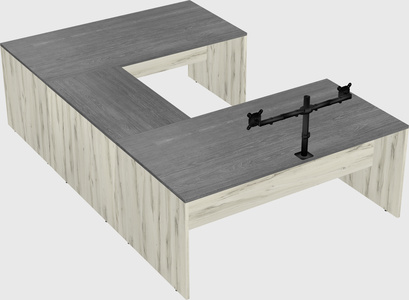 U-shaped desk