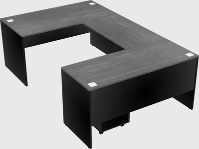 U-shaped desk