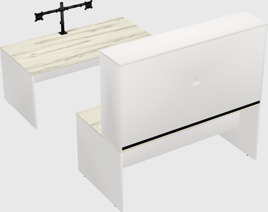 U-shaped desk