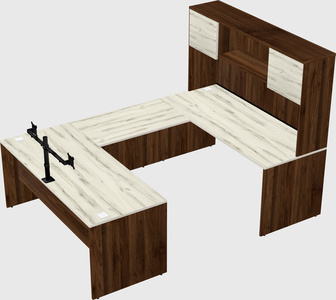 U-shaped desk