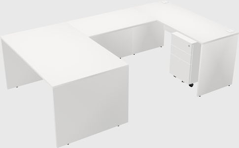U-shaped desk