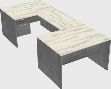 U-shaped desk