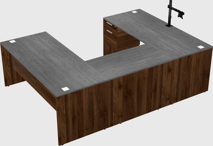U-shaped desk