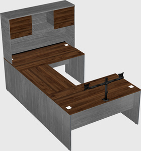 U-shaped desk