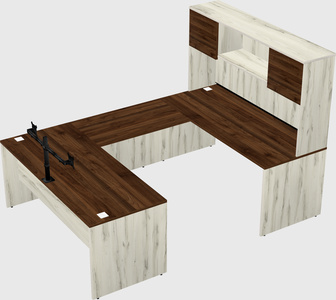 U-shaped desk
