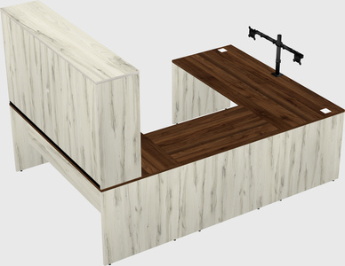 U-shaped desk