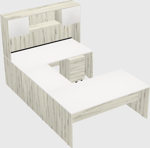 U-shaped desk