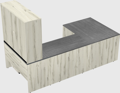 U-shaped desk
