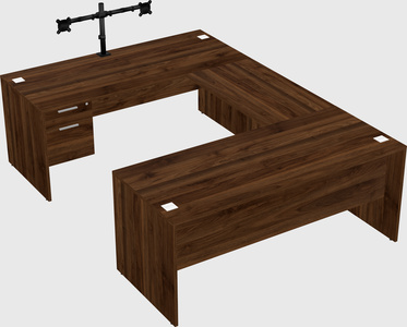 U-shaped desk