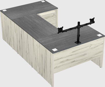 U-shaped desk