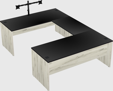 U-shaped desk