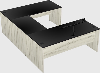 U-shaped desk