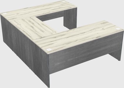 U-shaped desk