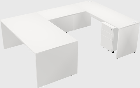 U-shaped desk
