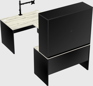 U-shaped desk