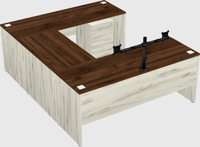 U-shaped desk