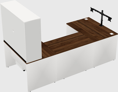 U-shaped desk