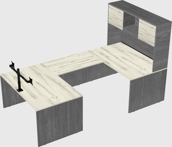U-shaped desk