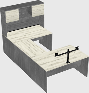 U-shaped desk