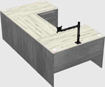 U-shaped desk
