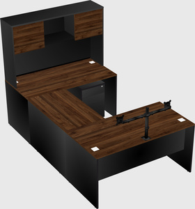 U-shaped desk