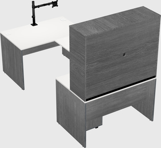 U-shaped desk