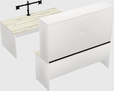U-shaped desk