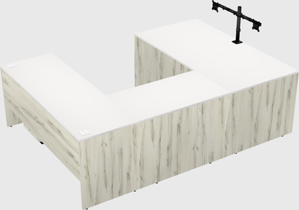 U-shaped desk