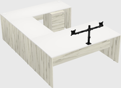 U-shaped desk