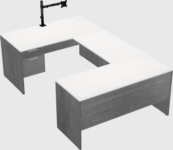 U-shaped desk