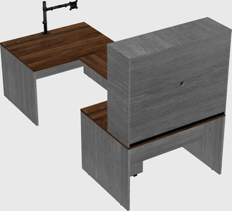 U-shaped desk
