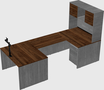 U-shaped desk
