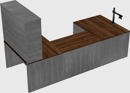 U-shaped desk